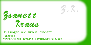 zsanett kraus business card